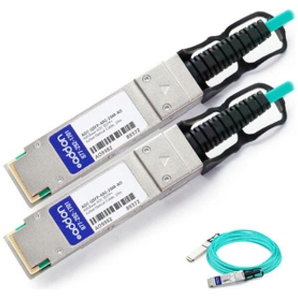 Dell Compatible Taa Compliant 40Gbase-Aoc Qsfp+ To Qsfp+ Direct, Add-On, Mfr#: AOC-QSFP-40G-20M-AO